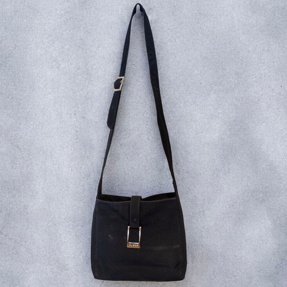 Vintage Y2K Guess Black Nylon Crossbody Bag Adjustable Strap